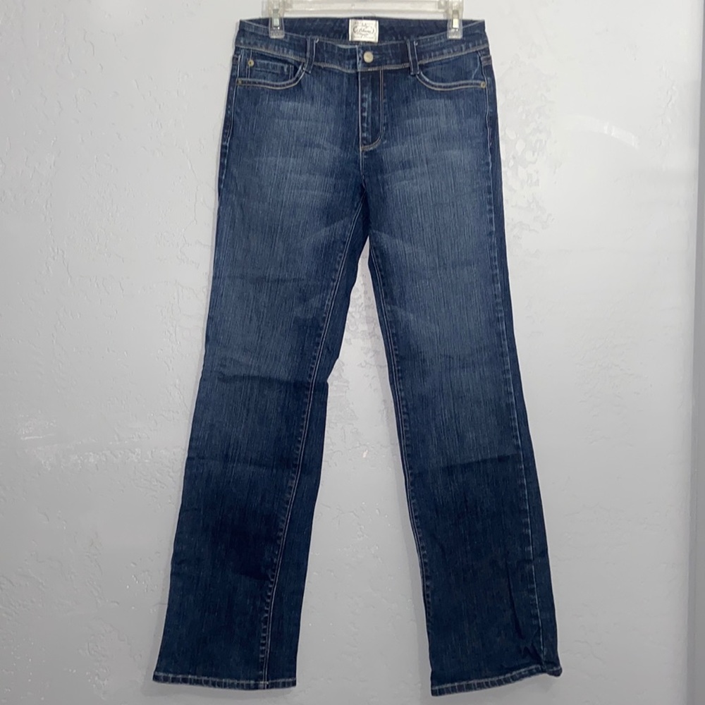 White House Black Market WHBM Blanc Bootcut Jeans Denim Dark Wash Size 8R